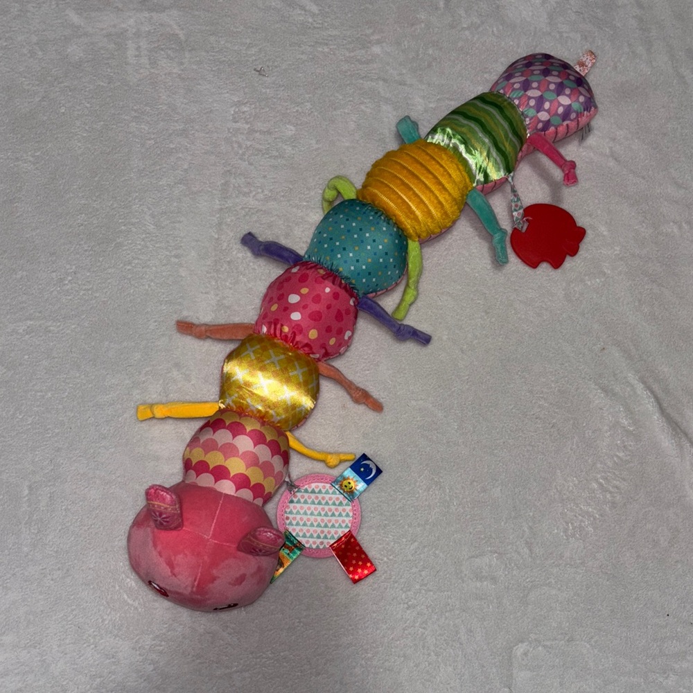 Thremboo Colorful Caterpillar Plush measurement Toy